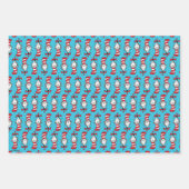 Kat in de Hoed Patroon Inpakpapier Vel (Voorkant)