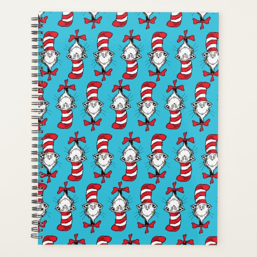 Kat in de hoed-patroon planner (Voorkant)
