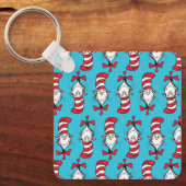 Kat in de hoed patroon sleutelhanger (Voorkant)