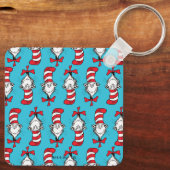Kat in de hoed patroon sleutelhanger (Achterkant)