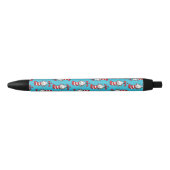 Kat in de hoed Patroon Zwarte Inkt Pen (Voorkant)