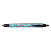 Kat in de hoed Patroon Zwarte Inkt Pen (Achterkant)