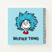 Kat in de hoed Thing One Thing Two Broer Ding Notitieboek (Achterkant)