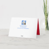 Kat in de kerstboom feestdagen kaart (Achterkant)