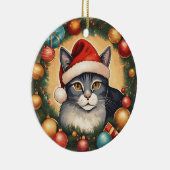 Kat in de krans Ornament (Rechts)