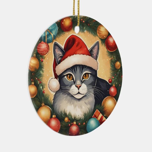 Kat in de krans Ornament (Rechts)