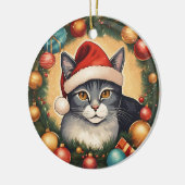 Kat in de krans Ornament (Links)