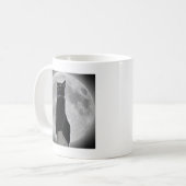 Kat in de maan koffiemok (Voorkant links)