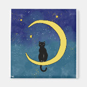 Kat in de maan magneet (Voorkant)
