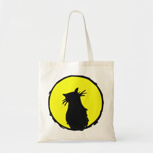 Kat in de maan tote bag (Voorkant)
