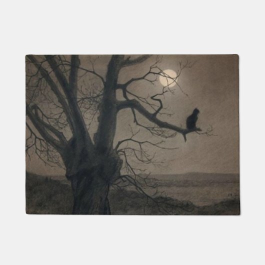 Kat in de Moonlight, Alexandre Steinlen Deurmat (Voorkant)