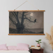 Kat in de Moonlight, Alexandre Steinlen Hangend Wandkleed (Slaapkamer)