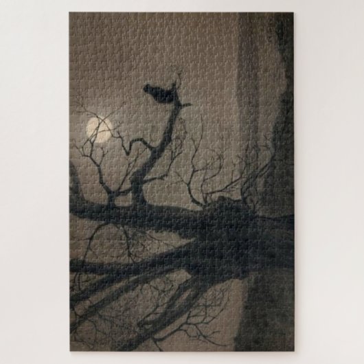 Kat in de Moonlight, Alexandre Steinlen Legpuzzel (Verticaal)