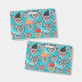 Kat in de pet badge (Voor- en achterkant)