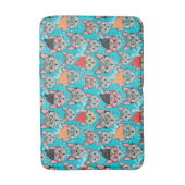 Kat in de pet badmat (Voorkant Verticaal)