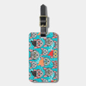 Kat in de pet bagagelabel (Voorkant verticaal)