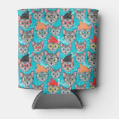 Kat in de pet blikjeskoeler (Voorkant)