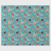 Kat in de pet cadeaupapier (Vlak)