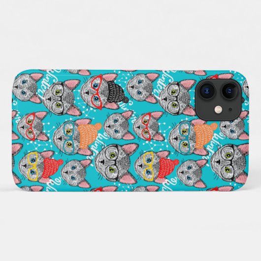 Kat in de pet Case-Mate iPhone case (Achterkant (horizontaal))