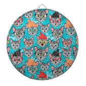 Kat in de pet dartbord (Voorkant)