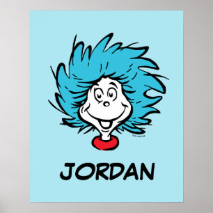 Kat in de Pet Dek 1 Thing 2 - Aangepast ding Poster