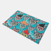 Kat in de pet deurmat (Schuin)