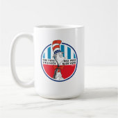 Kat in de Pet | Eén stem, twee stemmen Koffiemok (Links)