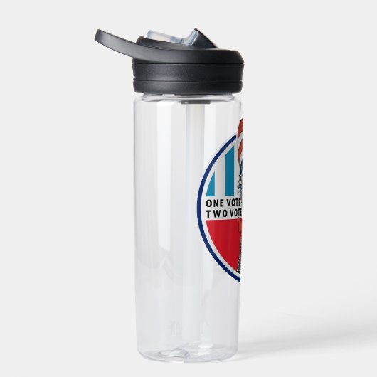 Kat in de Pet | Eén stem, twee stemmen Waterfles (Rechts)