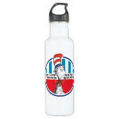 Kat in de Pet | Eén stem, twee stemmen Waterfles (Voorkant)