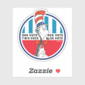 Kat in de Pet| Eén stemming, twee stemming Sticker (Vel)