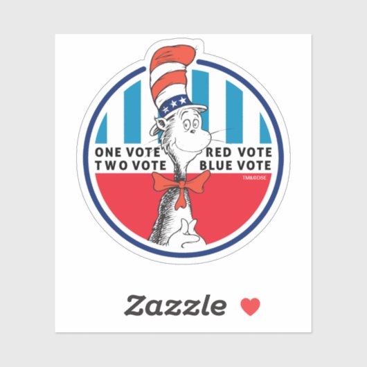 Kat in de Pet| Eén stemming, twee stemming Sticker (Vel)