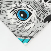 Kat in de pet fleece deken (Hoek)