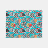 Kat in de pet fleece deken (Voorkant (Horizontaal))