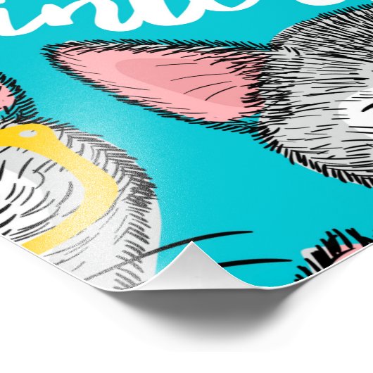 Kat in de pet foto afdruk (Hoek)