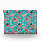 Kat in de pet fotoblokken (Voorkant)