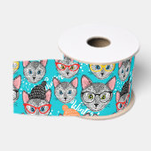 Kat in de pet grosgrain lint (Spoel)