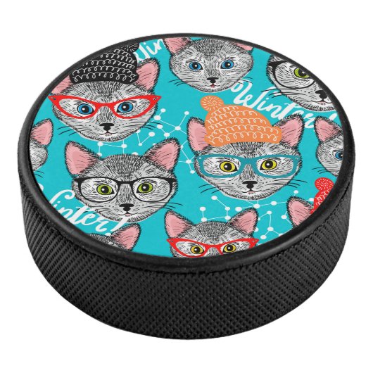 Kat in de pet hockey puck (3/4)