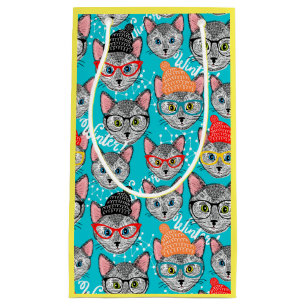 Kat in de pet klein cadeauzakje