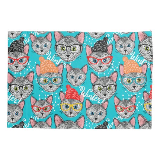 Kat in de pet kussensloop (Achterkant)