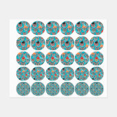 Kat in de pet labels (Vel)