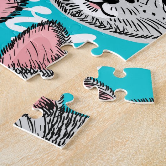 Kat in de pet legpuzzel (Zijkant)