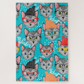 Kat in de pet legpuzzel (Verticaal)