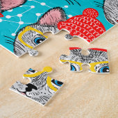 Kat in de pet legpuzzel (Zijkant)