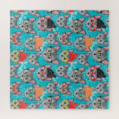 Kat in de pet legpuzzel (Horizontaal)