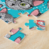 Kat in de pet legpuzzel (Zijkant)