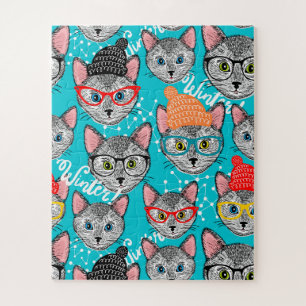 Kat in de pet legpuzzel