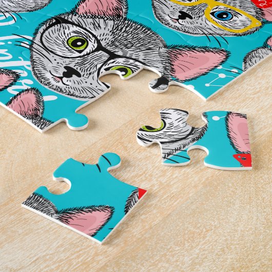Kat in de pet legpuzzel (Zijkant)
