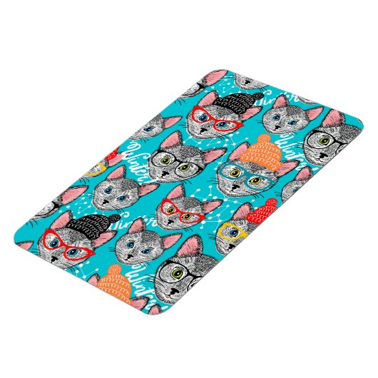 Kat in de pet magneet (Linkerzijde)