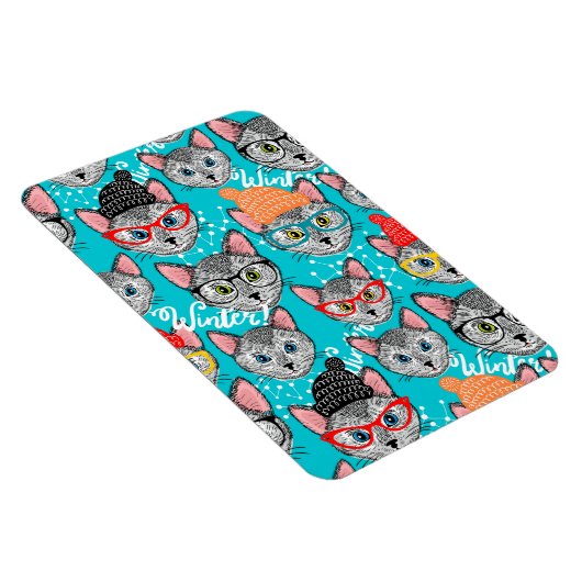 Kat in de pet magneet (Rechterzijde)