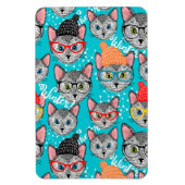 Kat in de pet magneet (Verticaal)